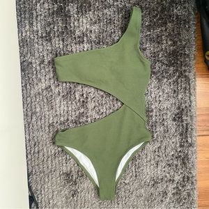 One piece cut out swimsuit